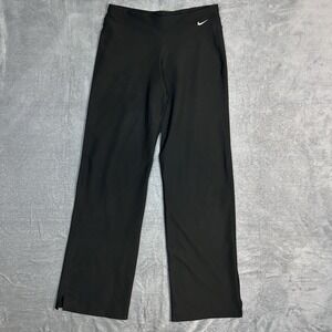 Nike Fit Dry Women's  Small  4-6 Black Athletic Bootcut Pants Gym Yoga Running